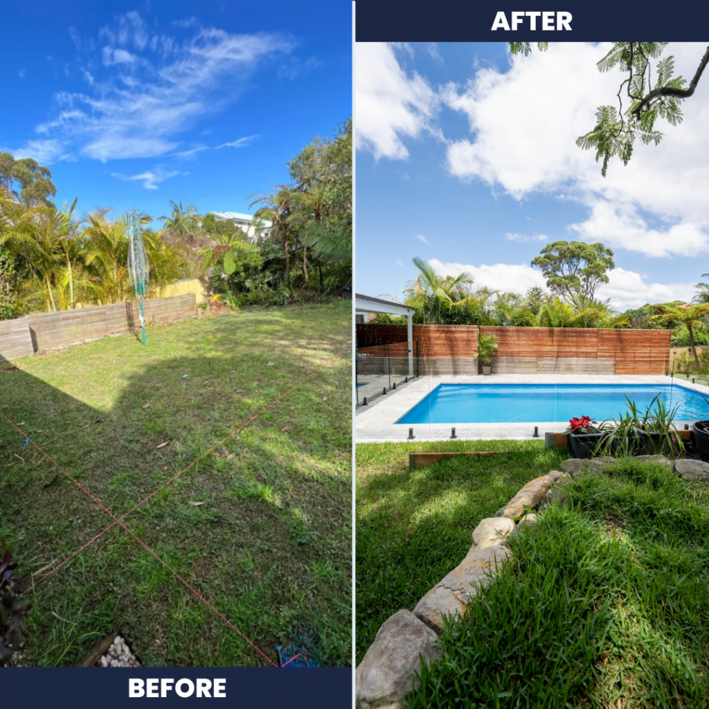 Before and After - Swimming Pool Image